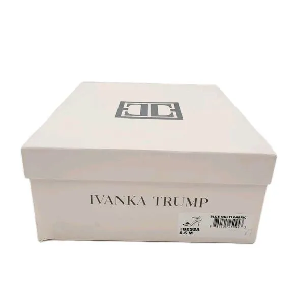 Ivanka Trump Women's Gessa Floral Twill Open Toe Sandals Shoes Sz 6.5 M