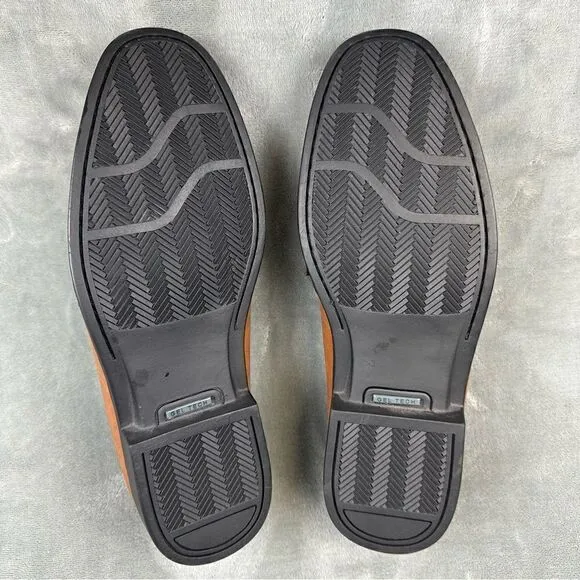 Izod Loafers Mens 11 Brown Slip On Tassel Dress Shoes Business Casual Foam