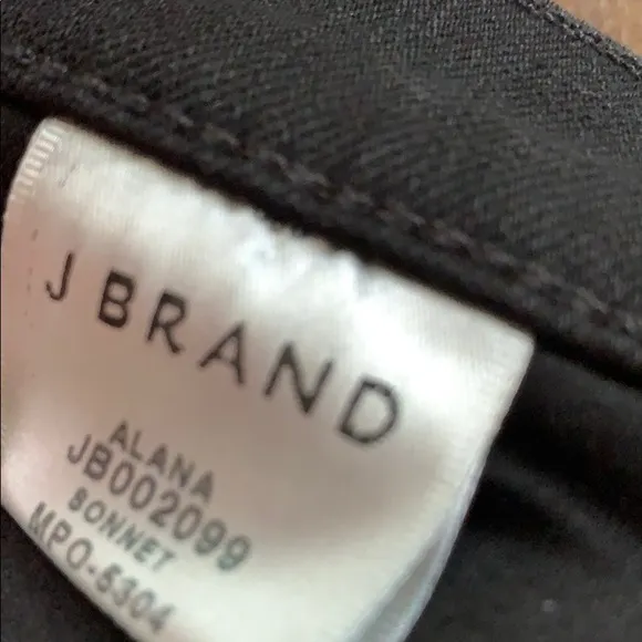 J Brand Black Alana Jeans