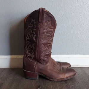 J. Chisholm | Brown Leather Cowboy Boots Shoe 9 D
