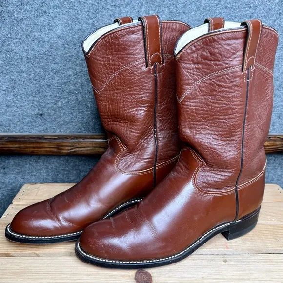 J. Chisholm Western Leather Cowboy Boots