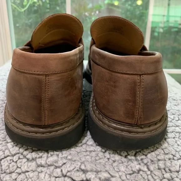 J CREW BROWN ITALIAN LEATHER LOAFERS SIZE MEN’S 10.5