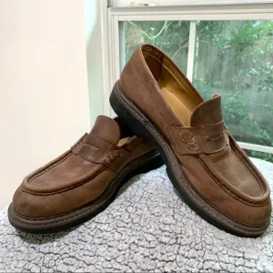 J CREW BROWN ITALIAN LEATHER LOAFERS SIZE MEN’S 10.5