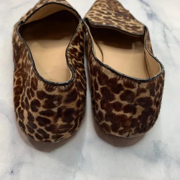 J. Crew Collection Darby Calf Hair Leopard Loafers