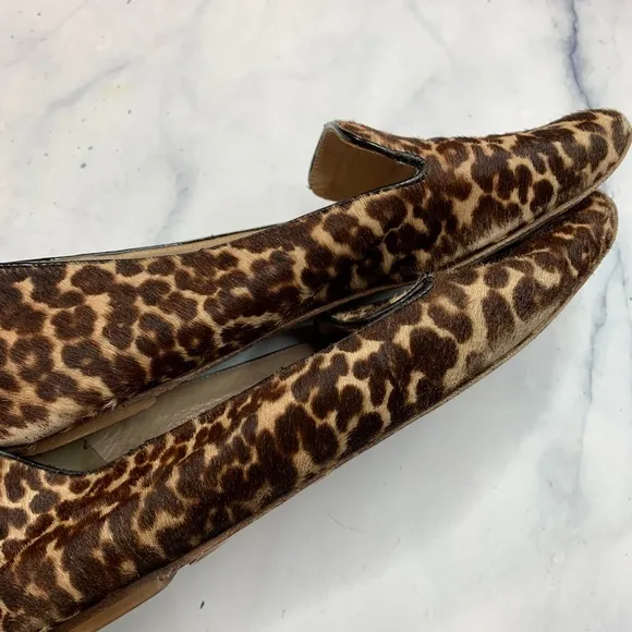 J. Crew Collection Darby Calf Hair Leopard Loafers