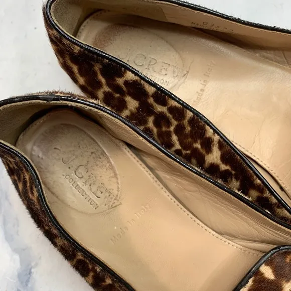 J. Crew Collection Darby Calf Hair Leopard Loafers