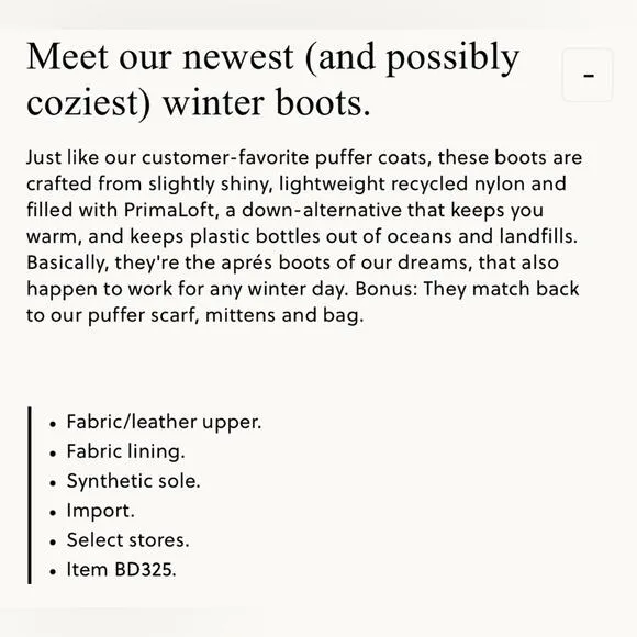 J. Crew Elsa Olive Primaloft Puffer Boots NWOB