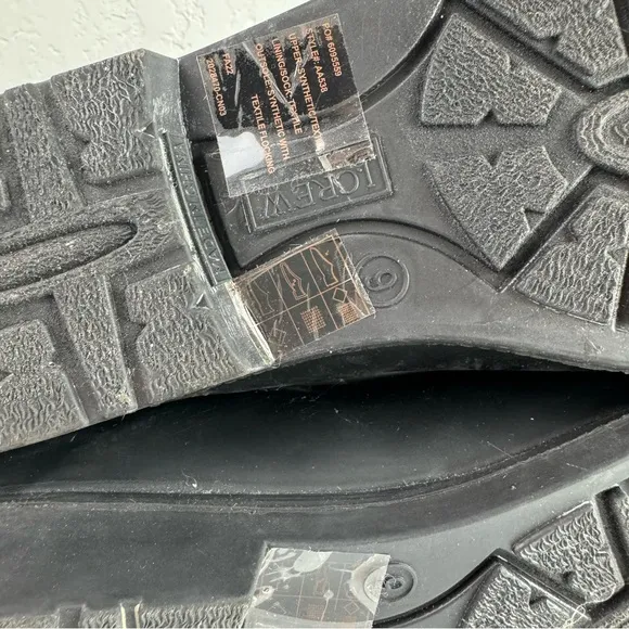 J Crew Rain Boots‎ Chelsea Solid Black Rubber Pull On Ankle Waterproof Elastic