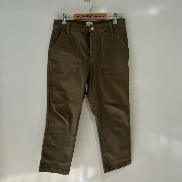 J. Crew Straight-leg crop jean in garment-dyed denim