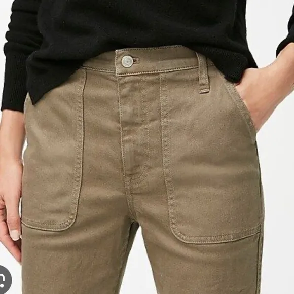 J. Crew Straight-leg crop jean in garment-dyed denim
