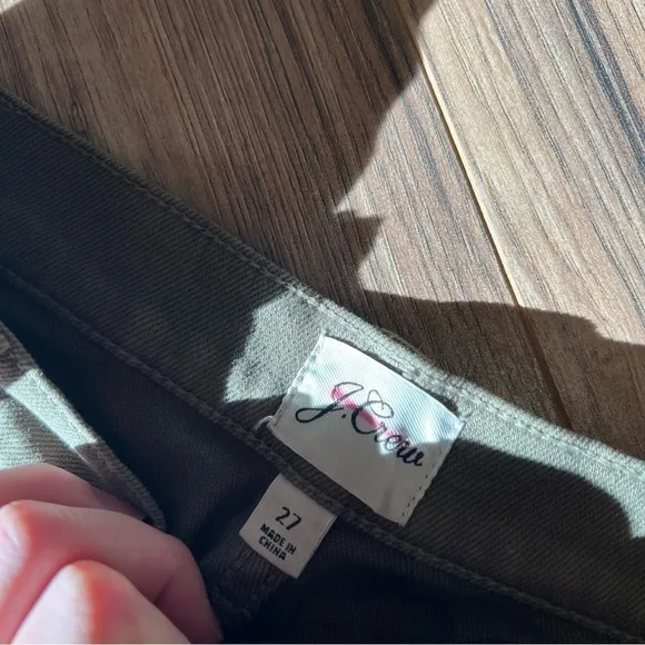 J. Crew Straight-leg crop jean in garment-dyed denim