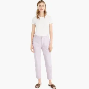 J. Crew Straight Leg Misty Orchid Purple Utility Crop Straight Leg Jeans 24&quot; NWT