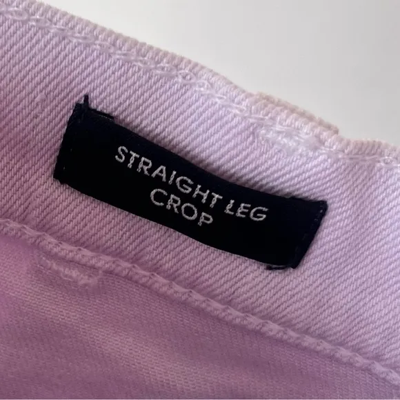 J. Crew Straight Leg Misty Orchid Purple Utility Crop Straight Leg Jeans 24&quot; NWT