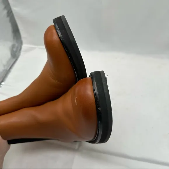 J. Crew Women's Brown Leather Pull-on Boots Size 9 Style BA557