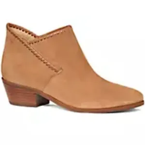 Jack Rogers Sadie Ankle Boots Cognac Suede Leather Sz 10