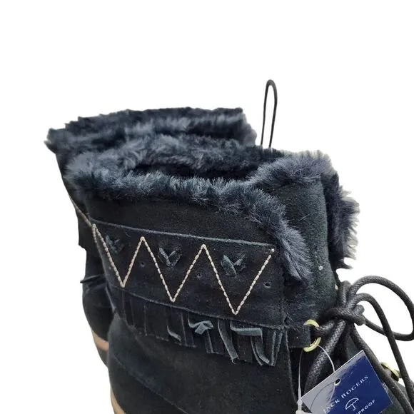 Jack Rogers Women's Vera Suede Lace Up Boots - 10