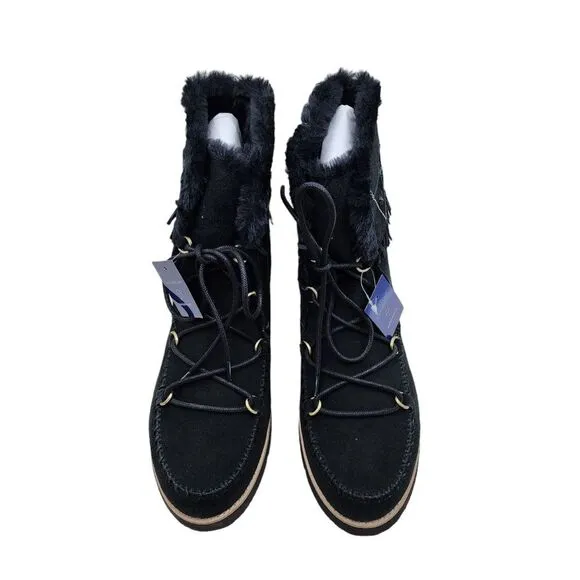 Jack Rogers Women's Vera Suede Lace Up Boots - 10