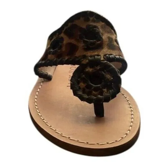 Jack Rogers Haircalf Jack Flat Sandal Womens Size 6 NEW