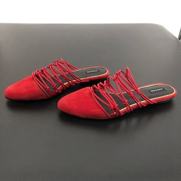Jaggar Series Knotted Slide in Coral Flat Sandals