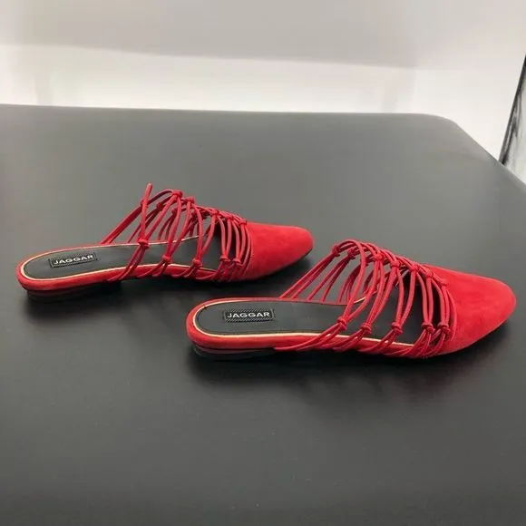 Jaggar Series Knotted Slide in Coral Flat Sandals