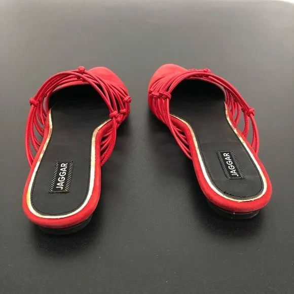 Jaggar Series Knotted Slide in Coral Flat Sandals