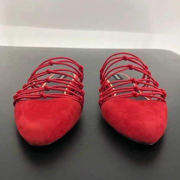 Jaggar Series Knotted Slide in Coral Flat Sandals