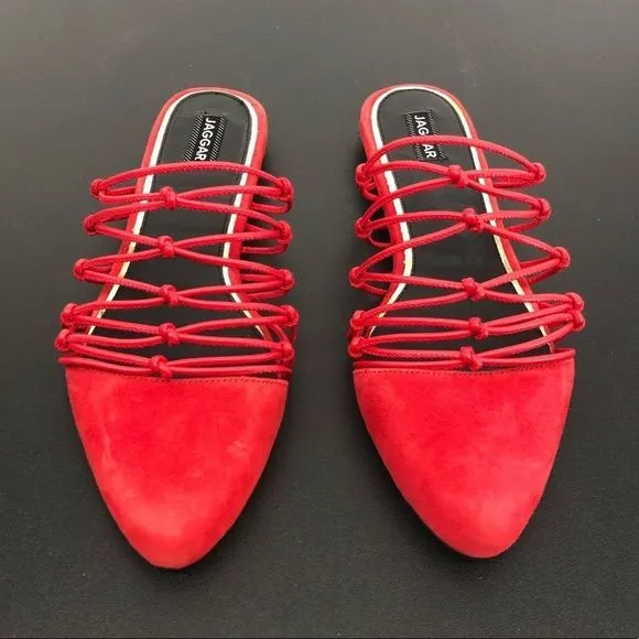 Jaggar Series Knotted Slide in Coral Flat Sandals