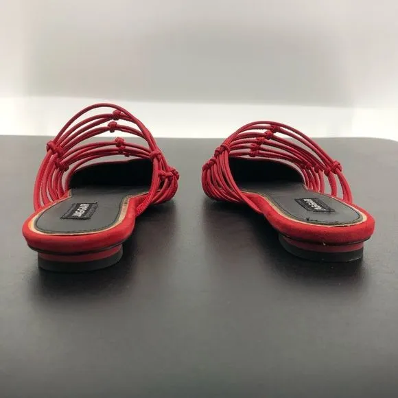 Jaggar Series Knotted Slide in Coral Flat Sandals