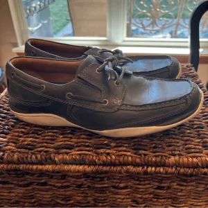 J&amp;M Men's Boat Shoes Casual Loafers Slip On Leather XC4 System Size 12M 25-0799