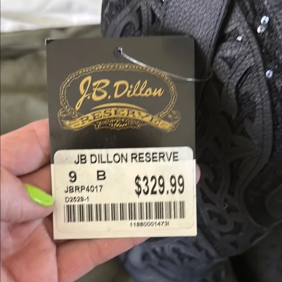 J.B. Dillon Women's Black Western Boots
