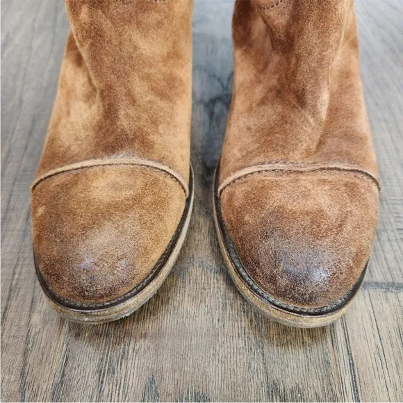 J.CREW Collection Vintage Cap Toe Suede mid calf suede boots