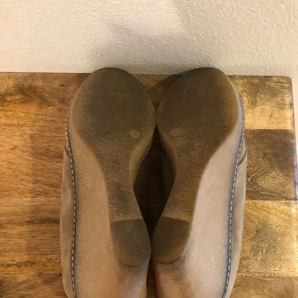 J. Crew MacAlister Suede Wedge Boots Beige