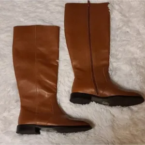 J. Crew Cognac Leather Riding Boots 5.5