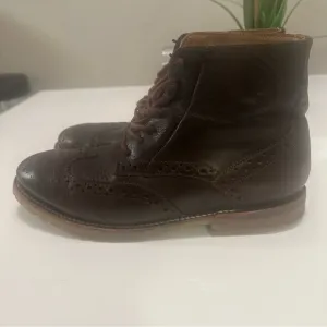 J.D. Fisk Leather Boots Distressed Black Brown Ankle Boots Men's  8 Zip