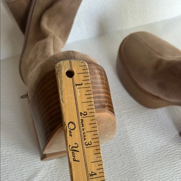 Jeffrey Campbell womens Boots Tan Suede Platform Ankle Boots
