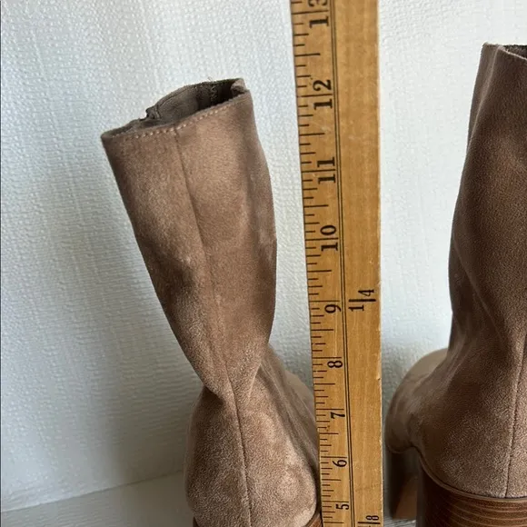 Jeffrey Campbell womens Boots Tan Suede Platform Ankle Boots