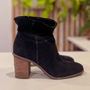 Jicole Womens Suede Slip On Ankle Boots