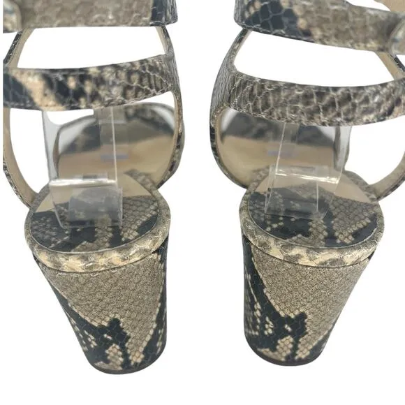 Jimmy Choo Marine 65 Snake-Embossed High-Heel Sandals