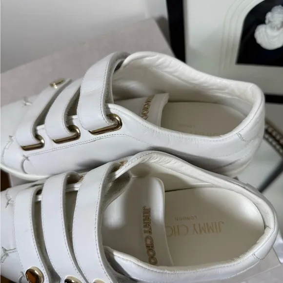 Jimmy Choo NY leather Velcro sneakers