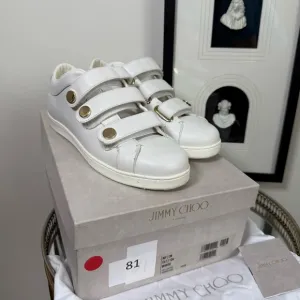 Jimmy Choo NY leather Velcro sneakers
