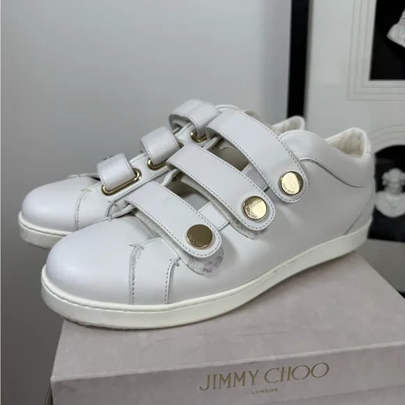 Jimmy Choo NY leather Velcro sneakers