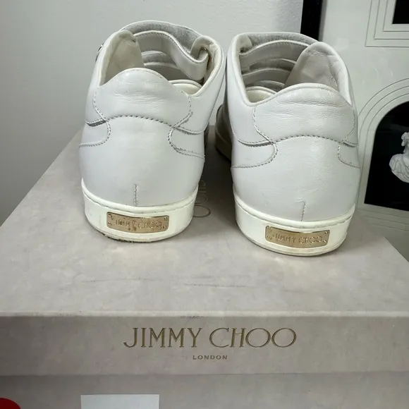 Jimmy Choo NY leather Velcro sneakers