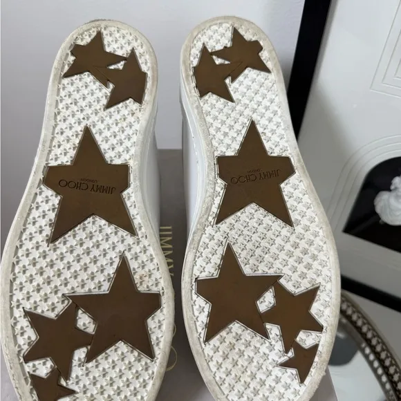 Jimmy Choo NY leather Velcro sneakers