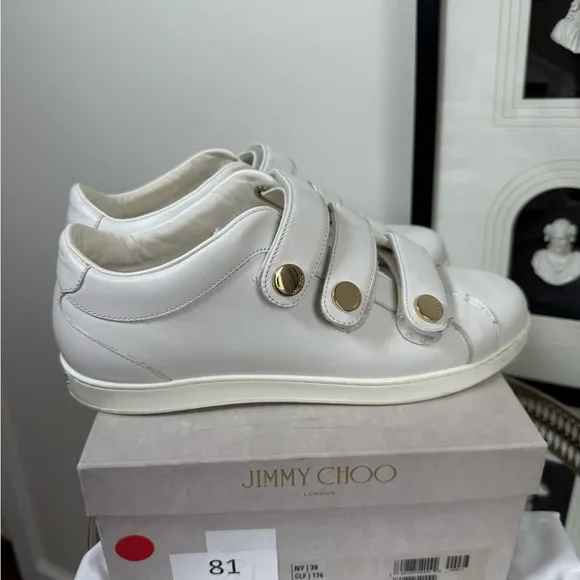 Jimmy Choo NY leather Velcro sneakers