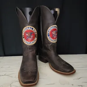 JM Bootmaker 'National Rifle Association' Logo Boots - Men's size 8 B