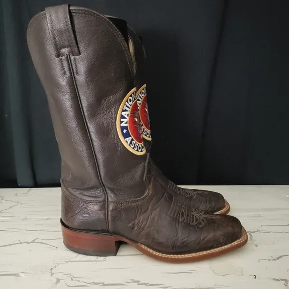 JM Bootmaker 'National Rifle Association' Logo Boots - Men's size 8 B