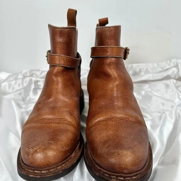 Jodhpur Leather Ankle Boots Buckle Strap Made England Brown 6.5 Dainite sole