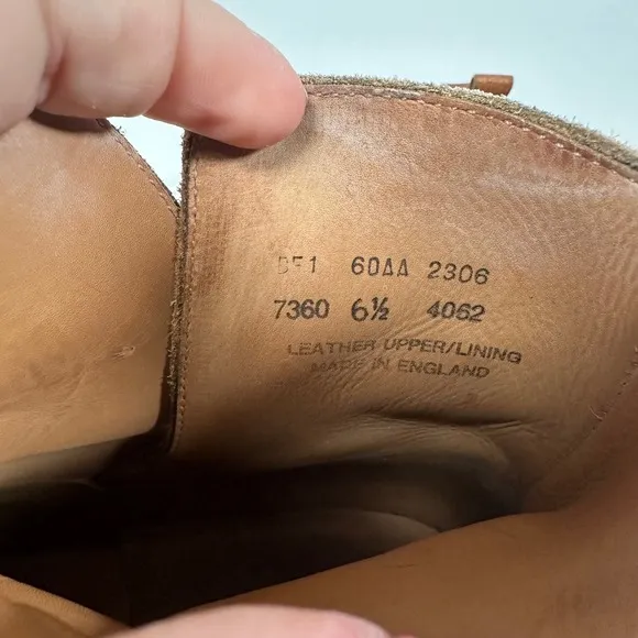 Jodhpur Leather Ankle Boots Buckle Strap Made England Brown 6.5 Dainite sole