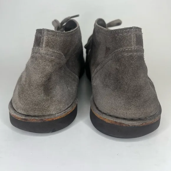 john varvatos chukka boots Men Size 12M Gray Suede Leather Lace Up Casual