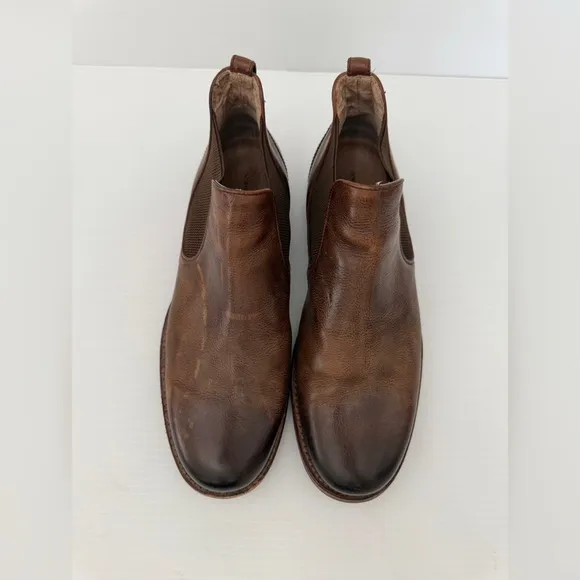 John Varvatos Leather Brooklyn Grandfather Chelsea Boots - 9